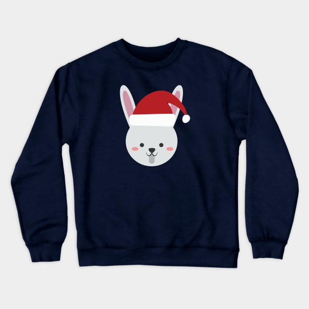 Cute Animal Cute Rabbit Christmas Outfit Costumes Gift Crewneck Sweatshirt by Freid